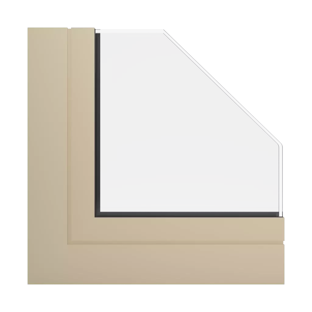 RAL 1014 Ivory windows window-profiles aluprof mb-60e-ei