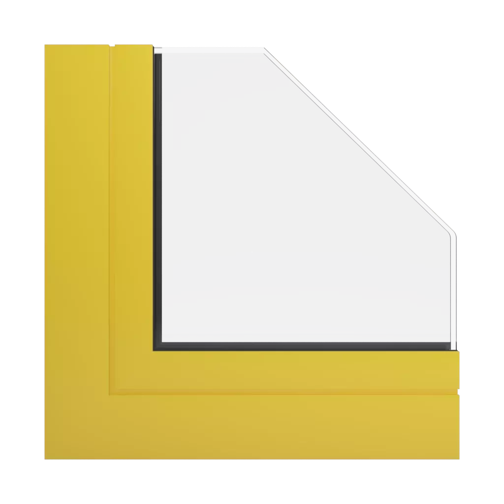 RAL 1018 Zinc yellow windows window-profiles aliplast panorama