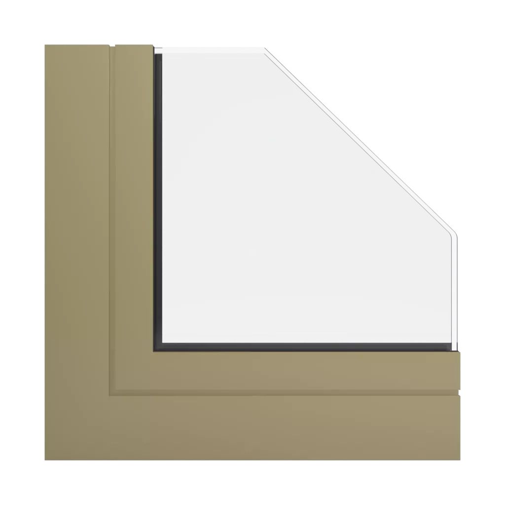 RAL 1020 Olive yellow windows window-profiles ponzio pe78n