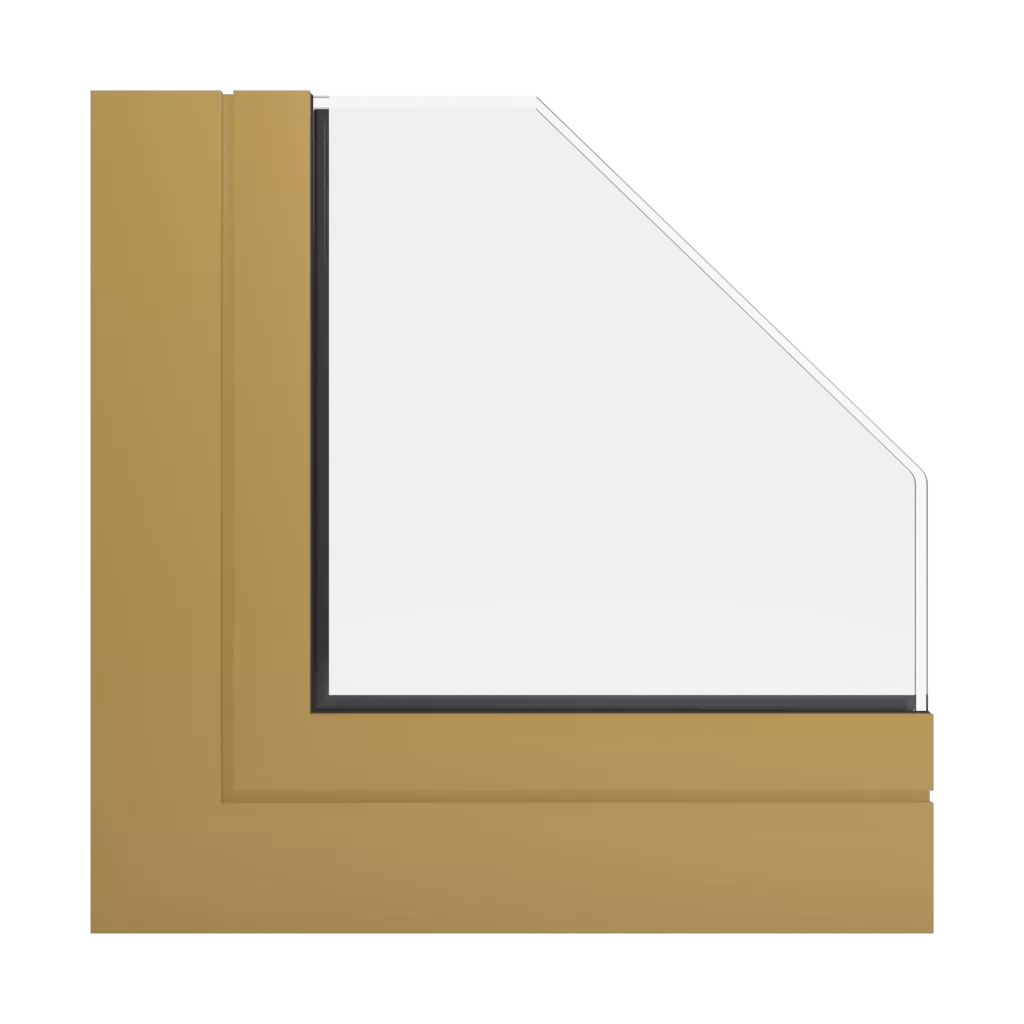 RAL 1024 Ochre yellow windows window-profiles aliplast panorama