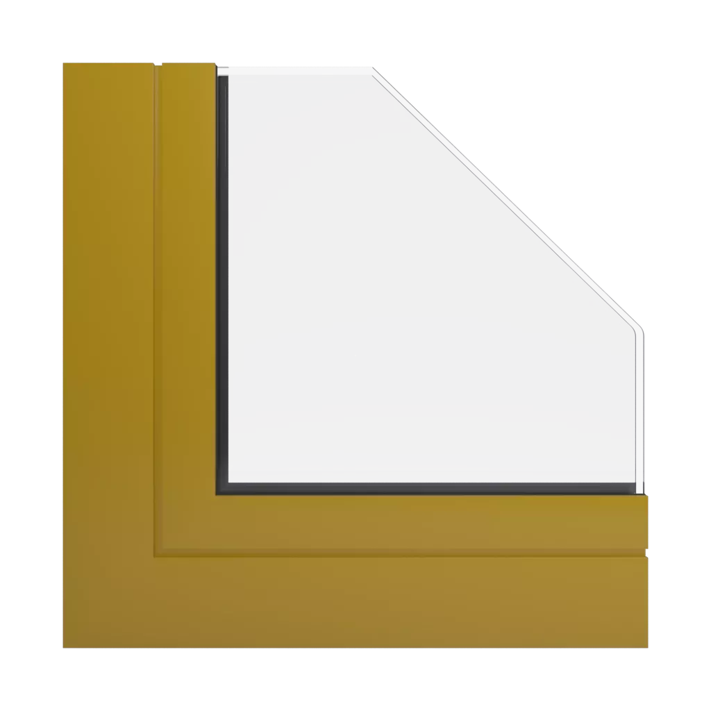 RAL 1027 Curry windows window-profiles aliplast panorama