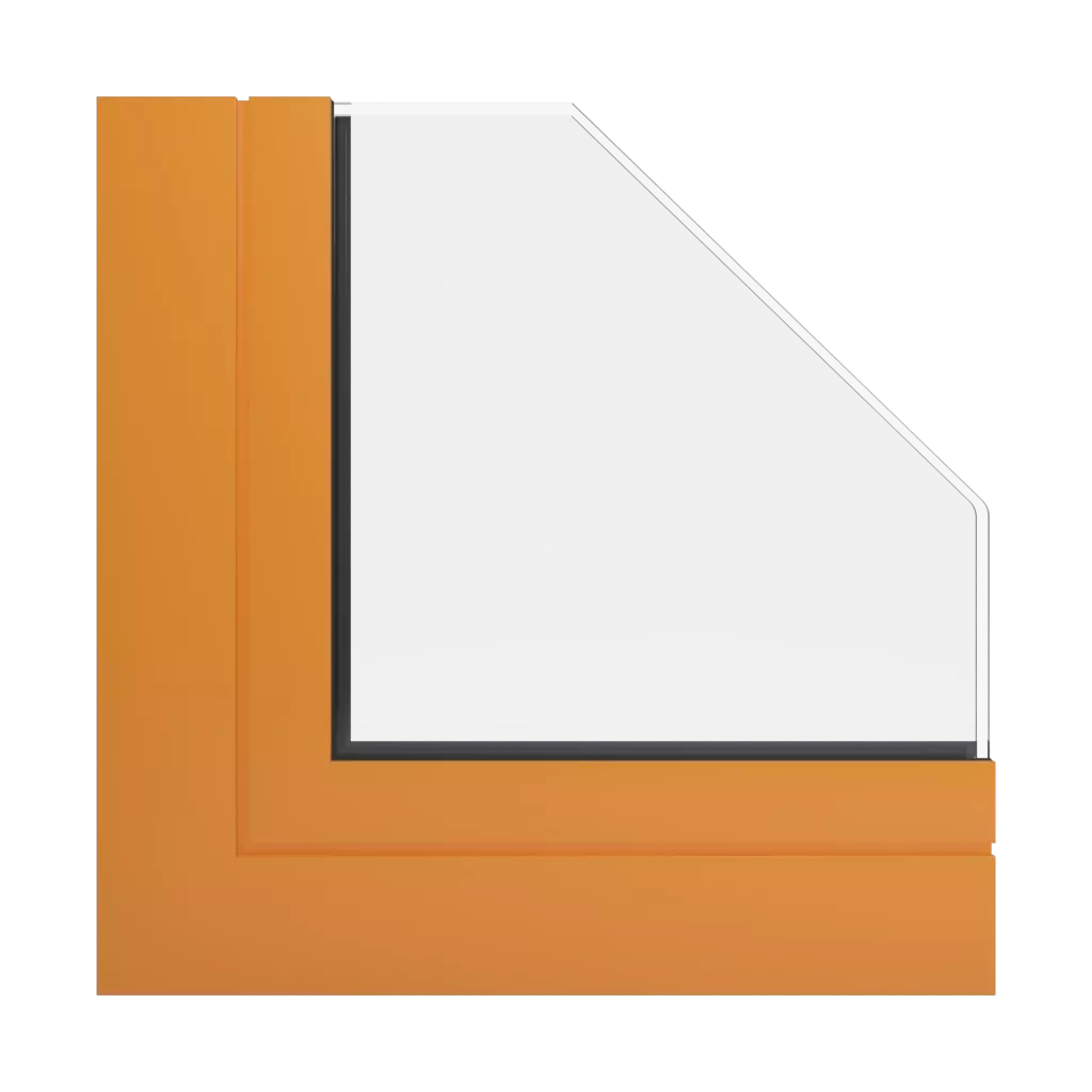 RAL 2003 Pastel orange windows window-profiles aliplast panorama