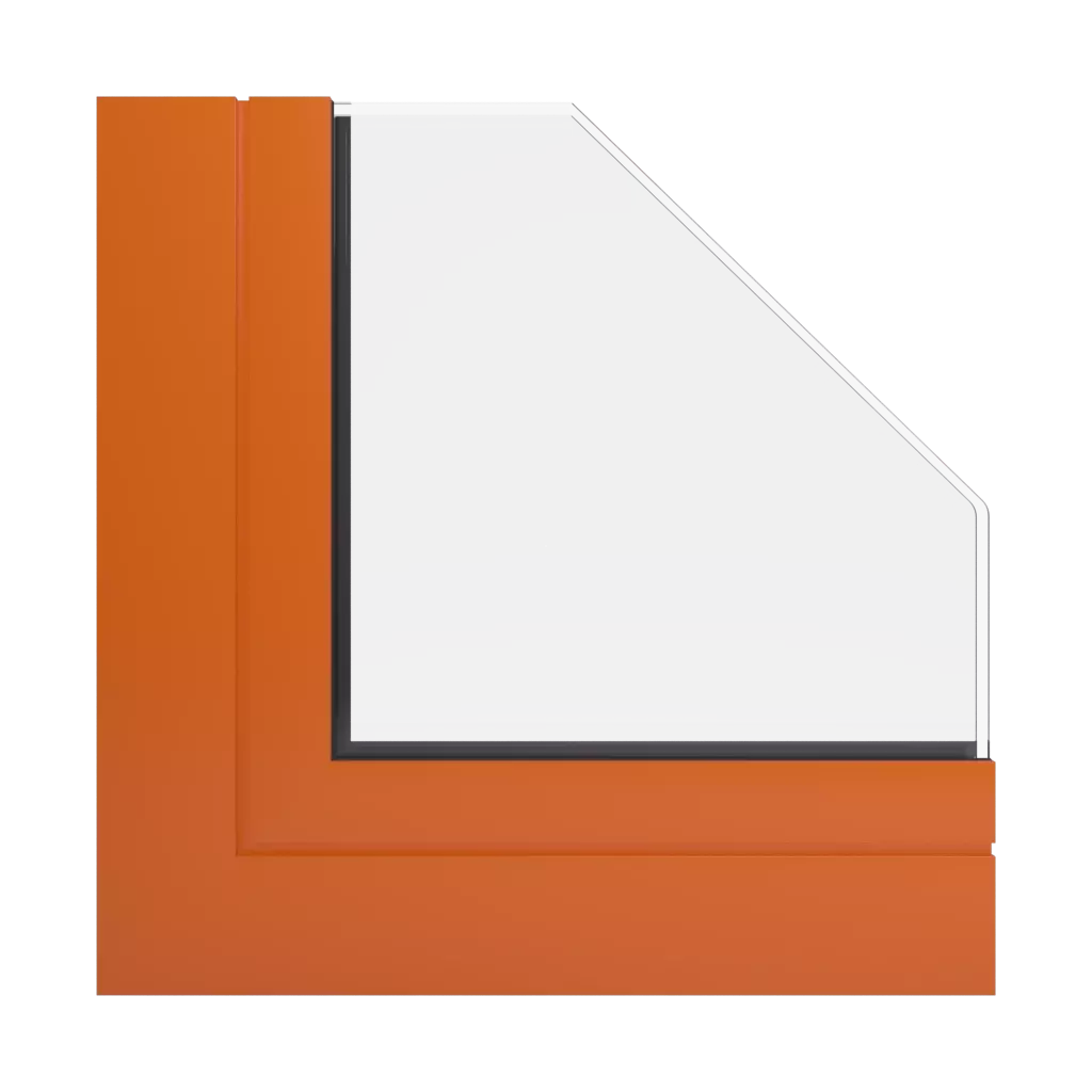 RAL 2004 Pure orange windows window-profiles ponzio pe96