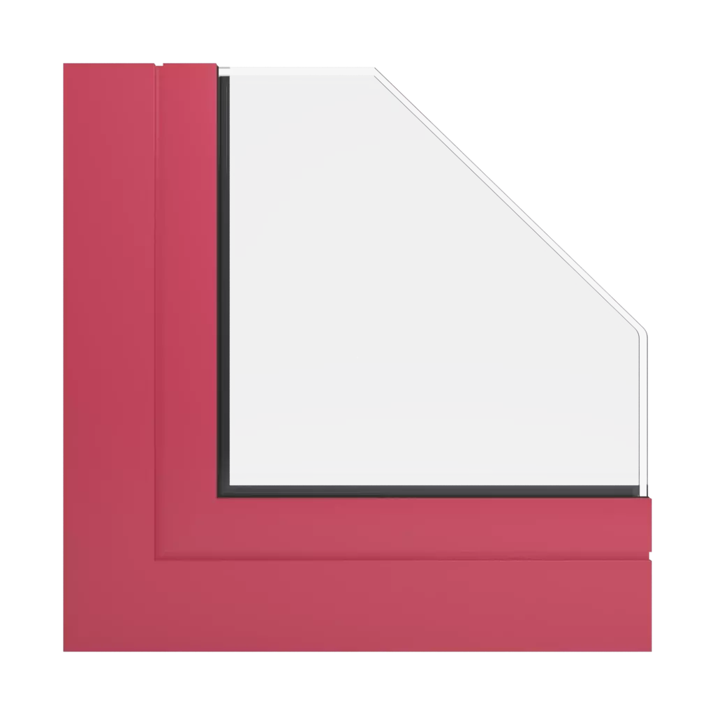 RAL 3017 Rose windows window-profiles aliplast mc-glass