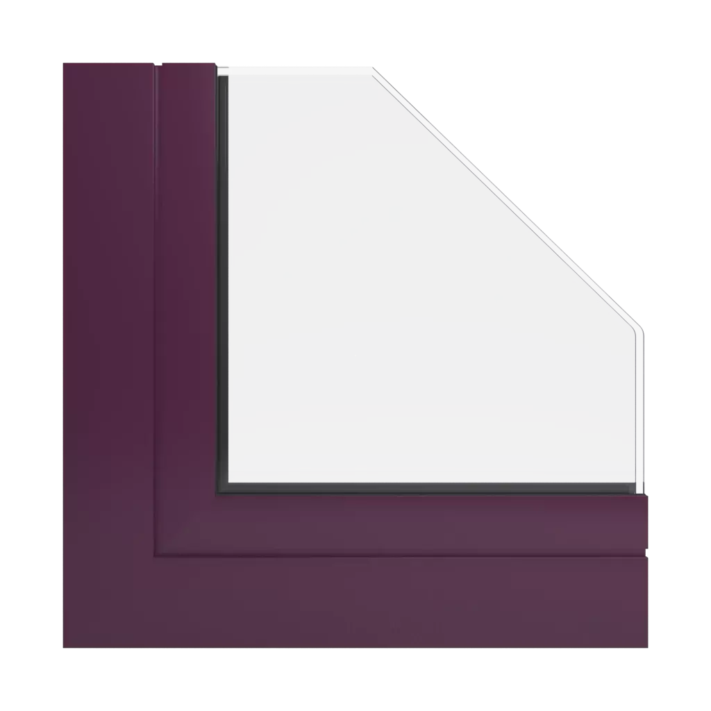 RAL 4007 Purple violet products facade-windows    
