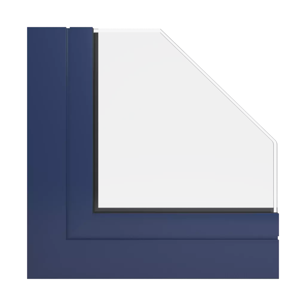 RAL 5003 Sapphire blue windows window-profiles aluprof mb-60e-ei