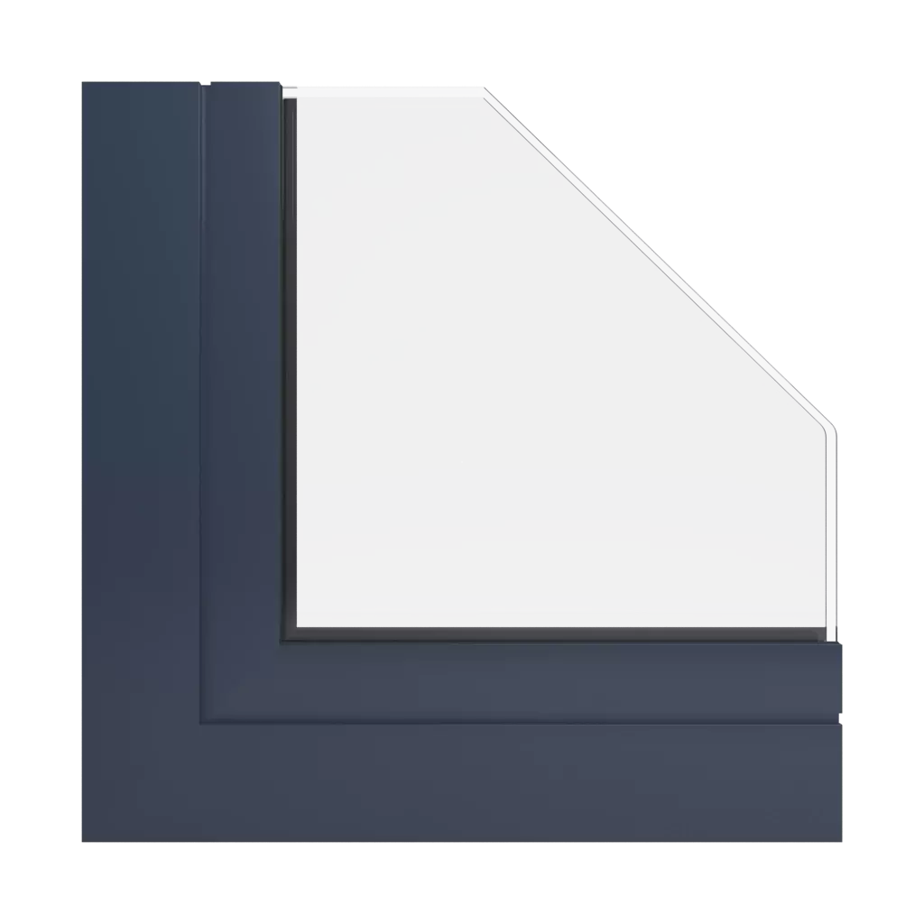 RAL 5008 Grey blue windows window-profiles ponzio pe96