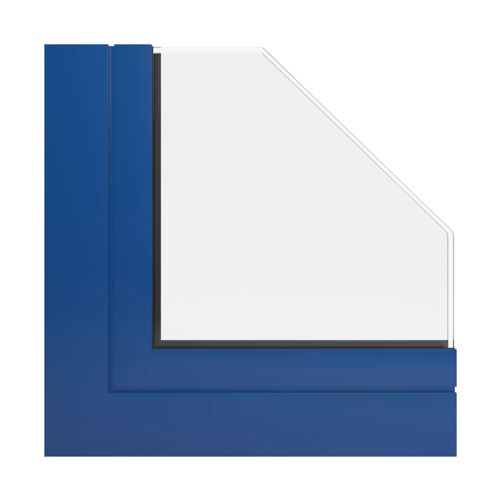 RAL 5010 Gentian blue windows window-profiles ponzio pe68-hi