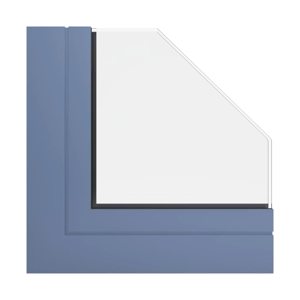 RAL 5014 Pigeon blue windows window-profiles aliplast mc-glass
