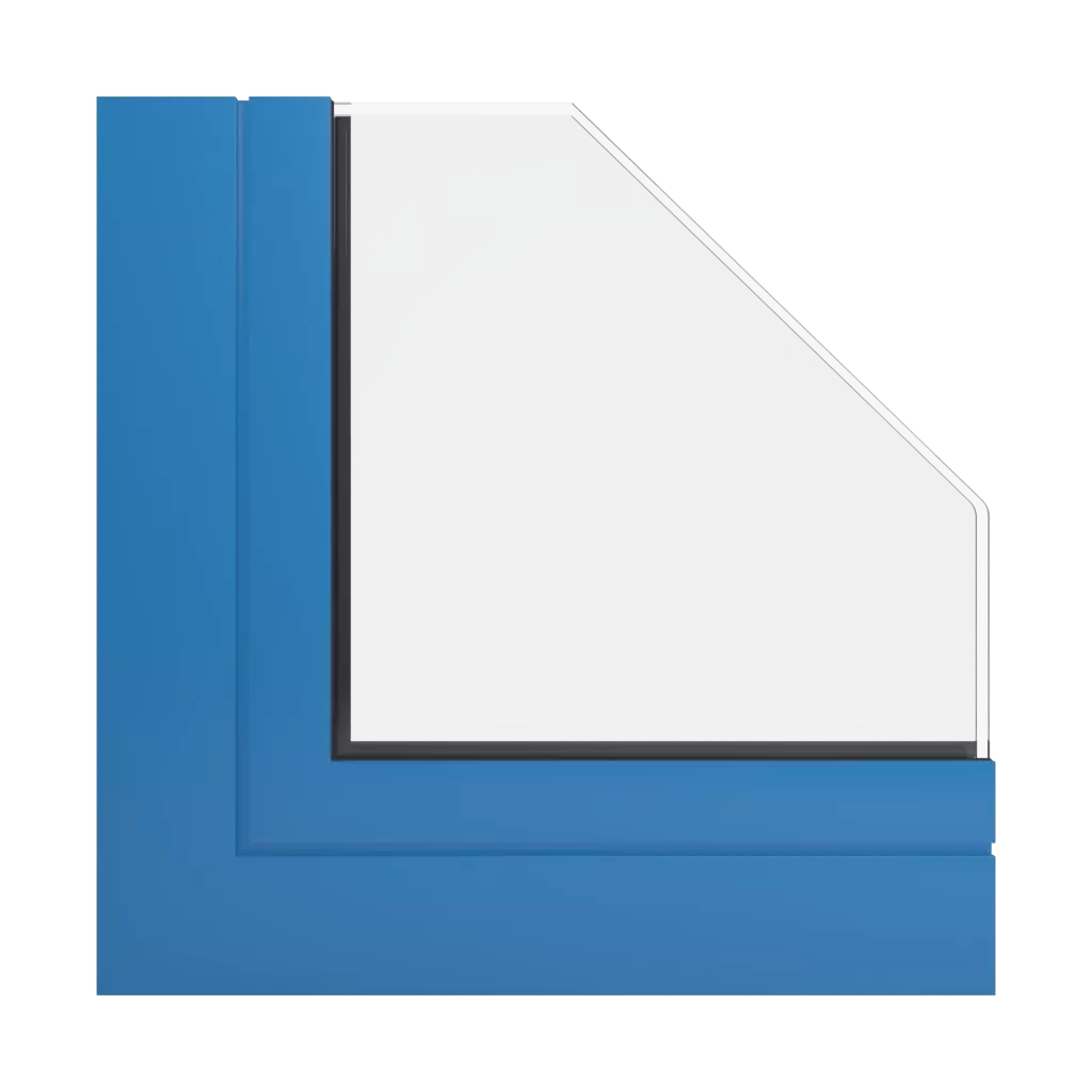RAL 5015 Sky blue windows window-profiles aliplast panorama
