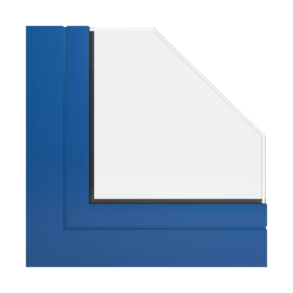 RAL 5017 Traffic blue windows window-profiles aliplast mc-glass