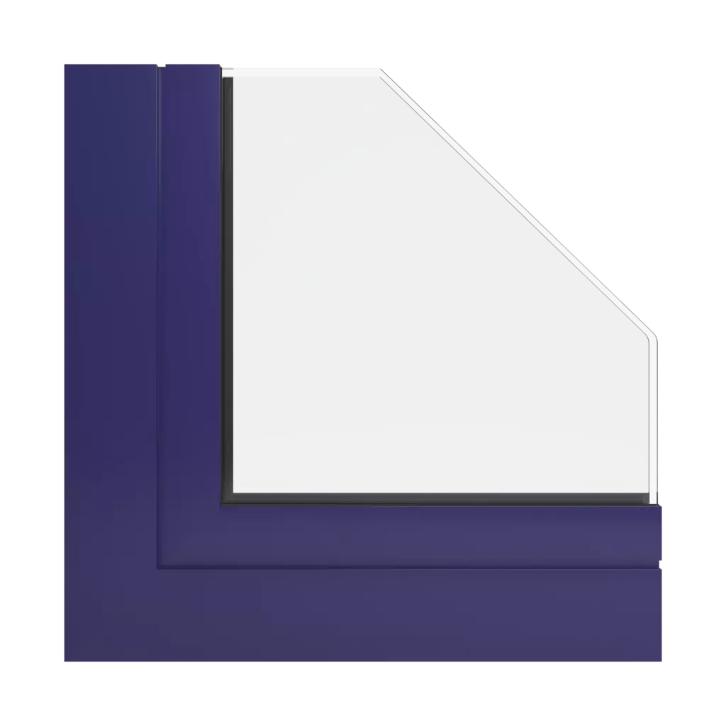 RAL 5022 Night blue windows window-profiles ponzio pe68-hi