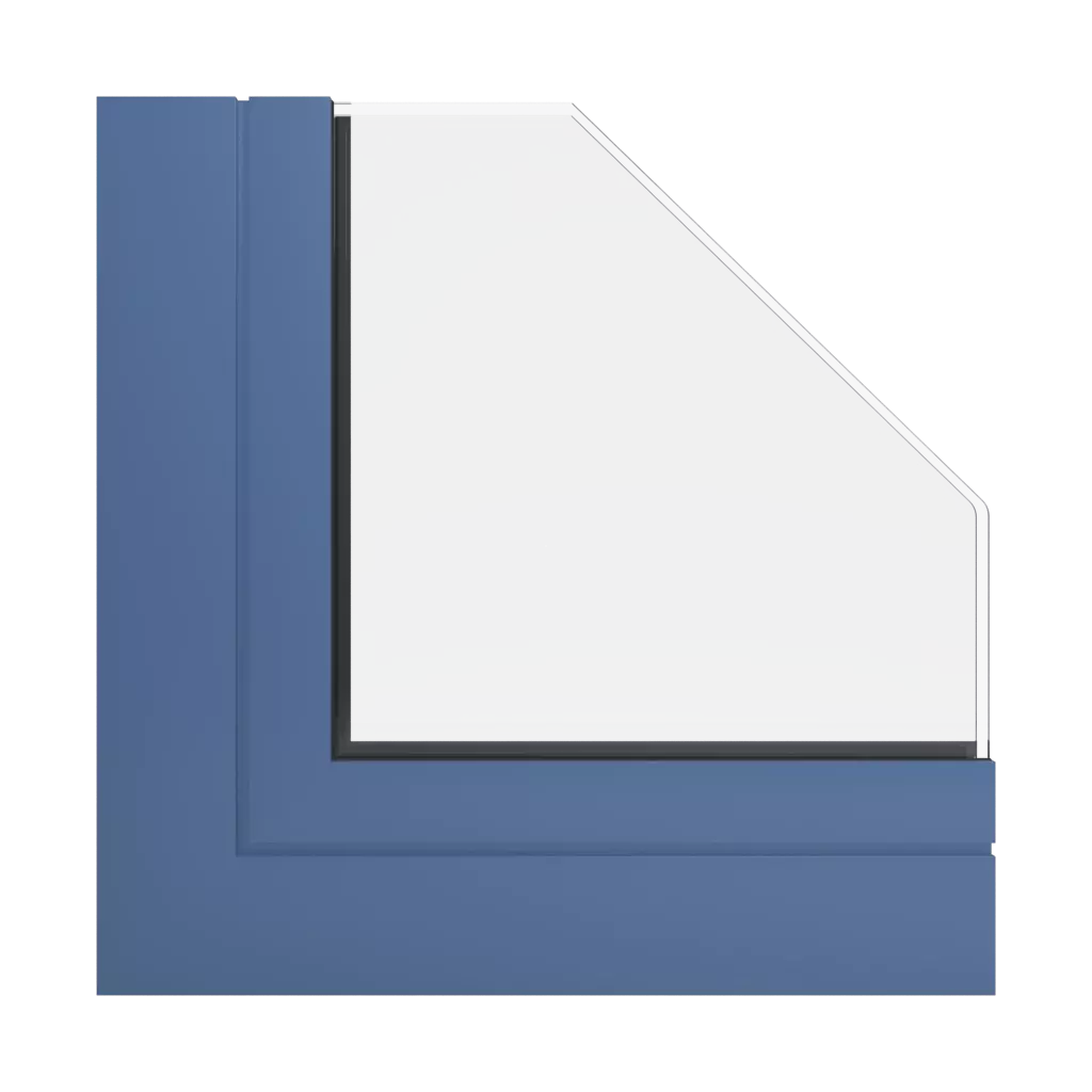 RAL 5023 Distant blue windows window-profiles ponzio pe68-hi