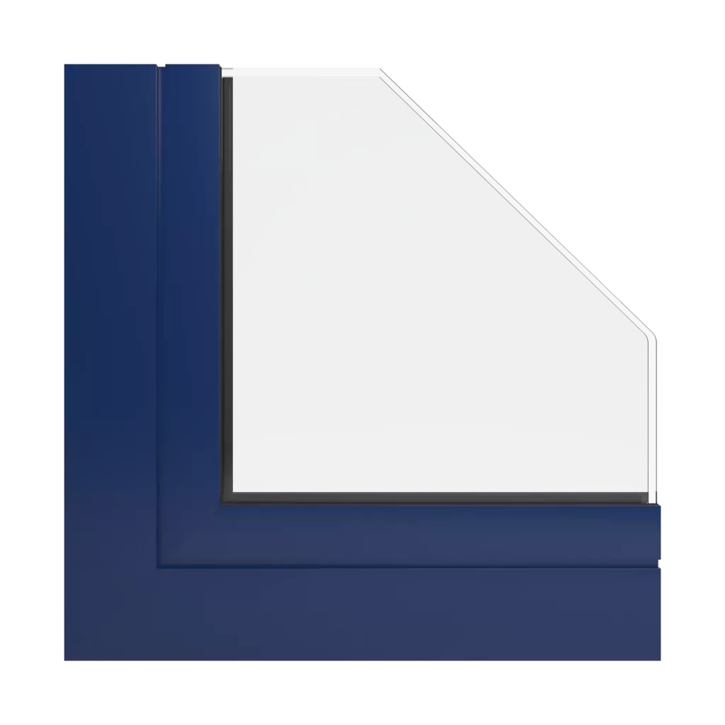 RAL 5026 Pearl night blue windows window-profiles aliplast panorama