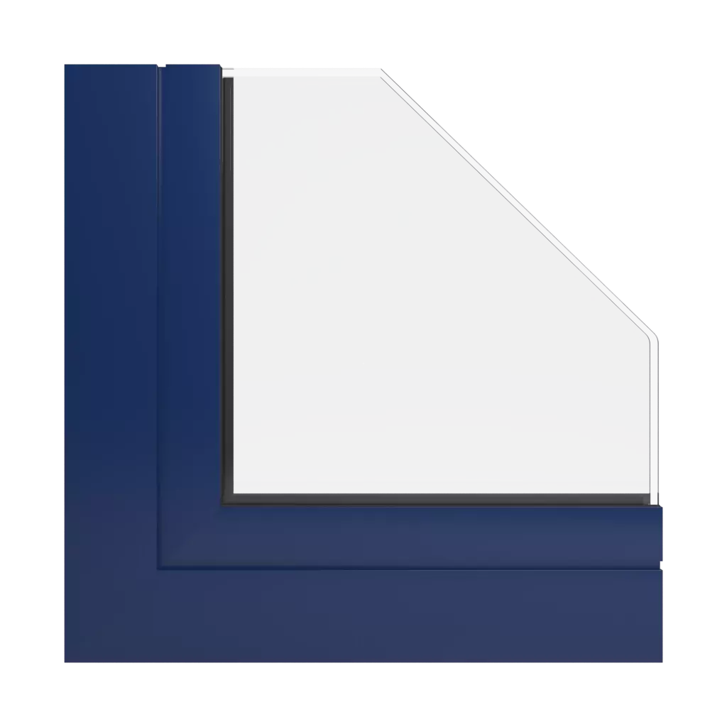 RAL 5026 Pearl night blue windows window-profiles ponzio pe68-hi