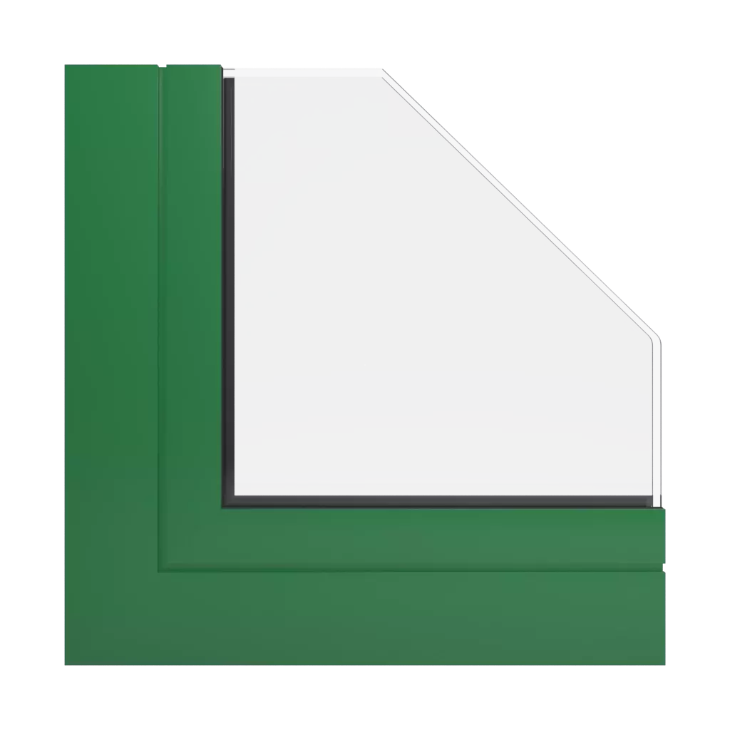 RAL 6001 Emerald green windows window-profiles aluprof mb-60e-ei