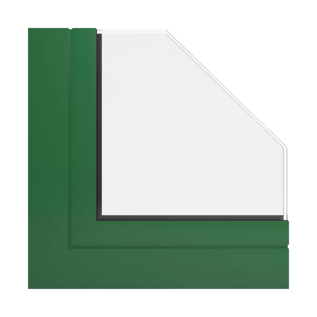 RAL 6002 Leaf green windows window-profiles aluprof mb-60e-ei