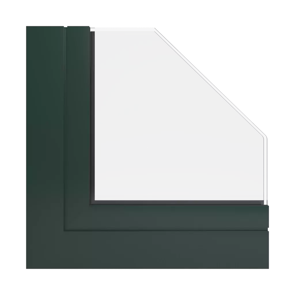 RAL 6009 Fir green windows window-profiles aluprof mb-60e-ei