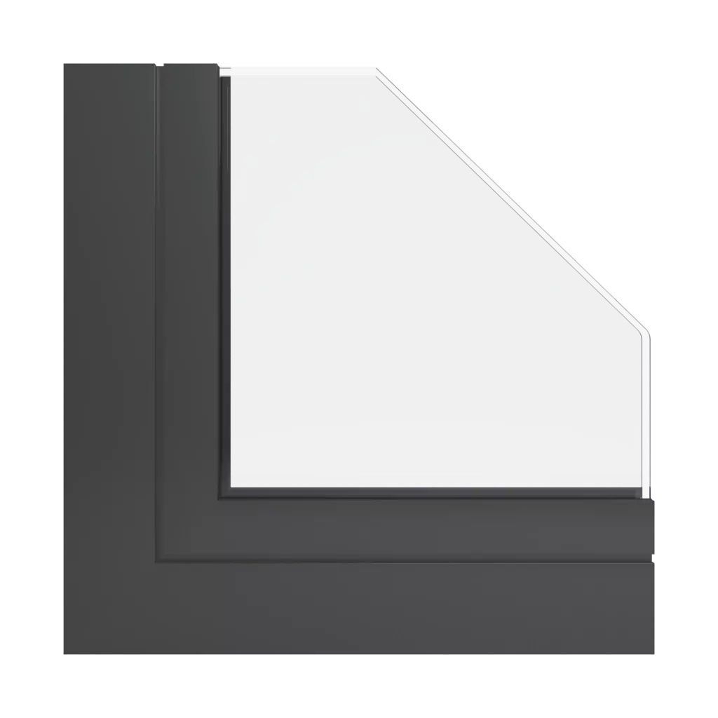 RAL 6015 Black olive windows window-profiles aliplast victoria-plus