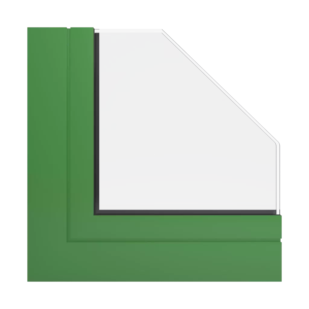 RAL 6017 May green windows window-profiles aluprof mb-skyline