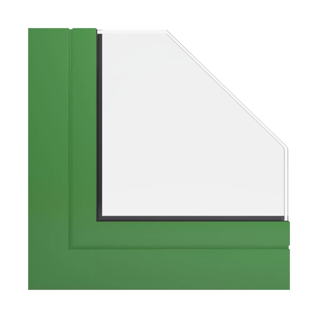 RAL 6017 May green windows window-profiles ponzio pe68-hi