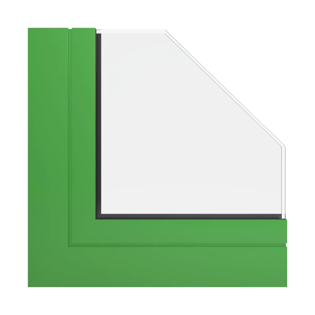 RAL 6018 Yellow green windows window-profiles ponzio pe96