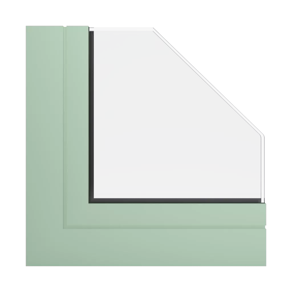 RAL 6019 Pastel green windows window-profiles ponzio pe68-hi