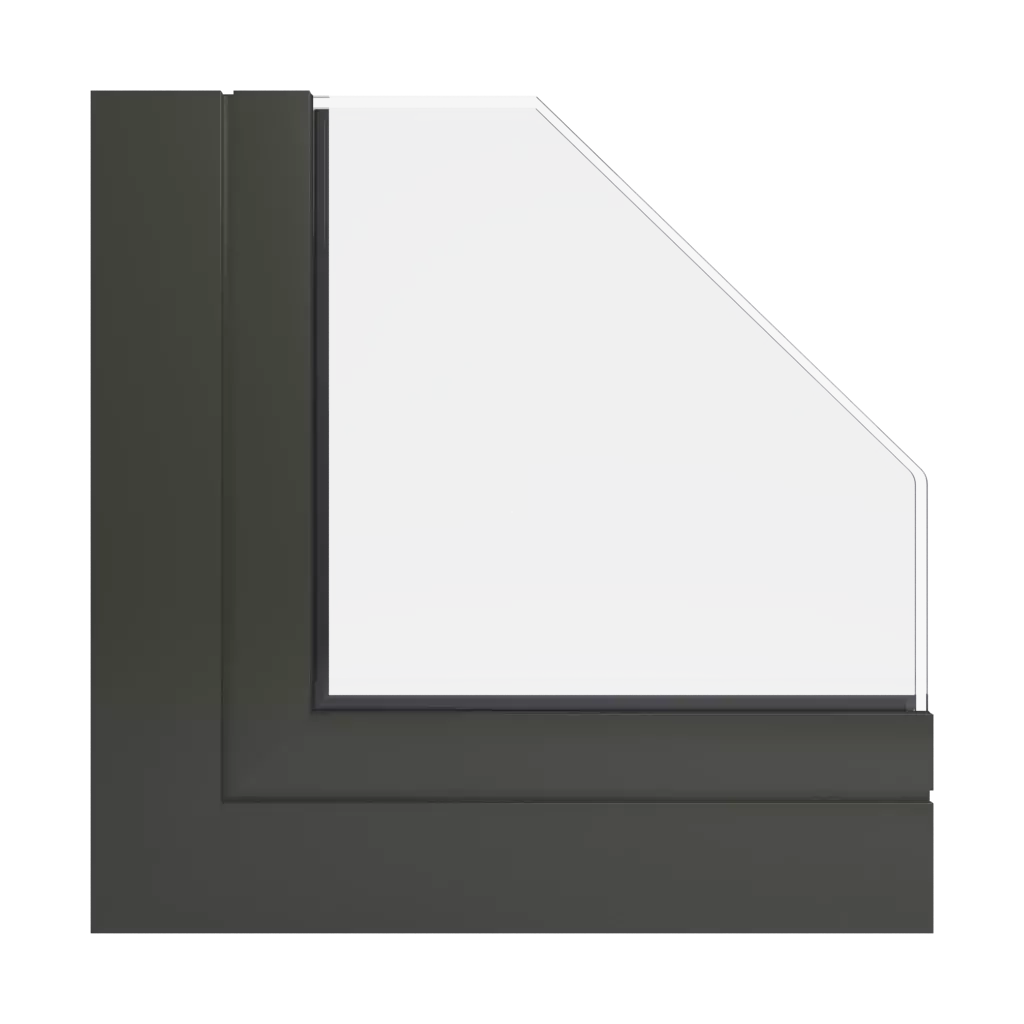 RAL 6022 Olive drab windows window-profiles ponzio pe96