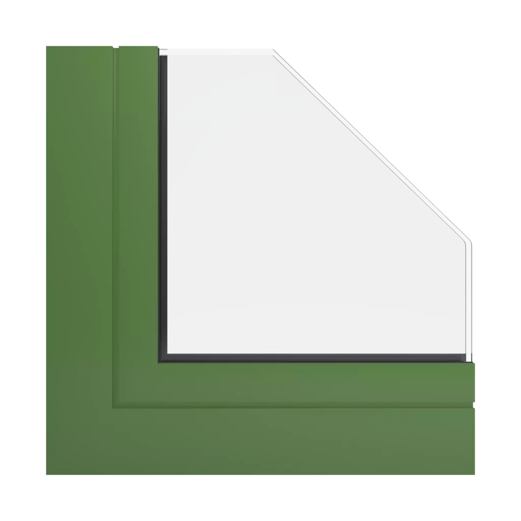 RAL 6025 Fern green windows window-profiles ponzio pe78n