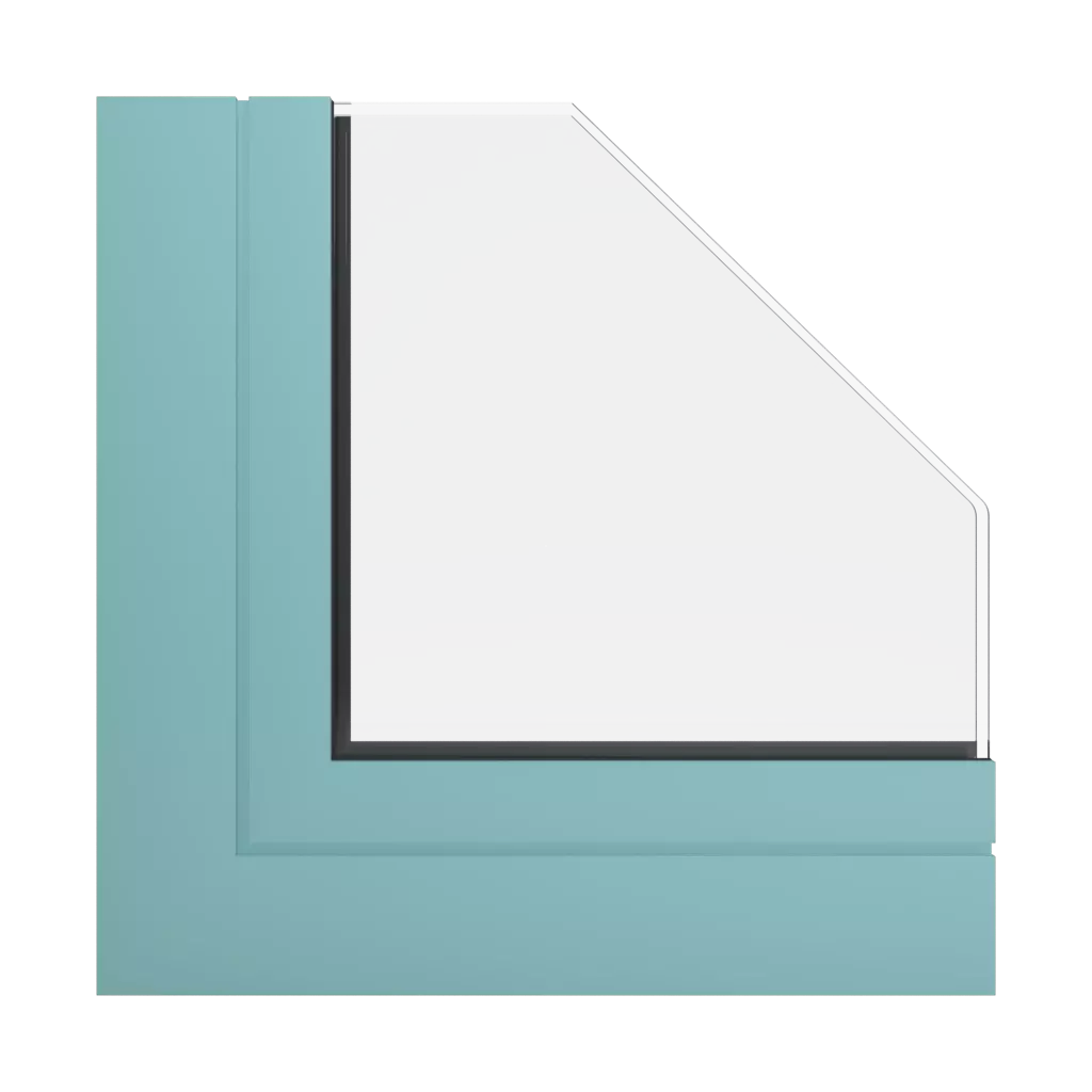 RAL 6027 Light green windows window-profiles aluprof mb-60e-ei