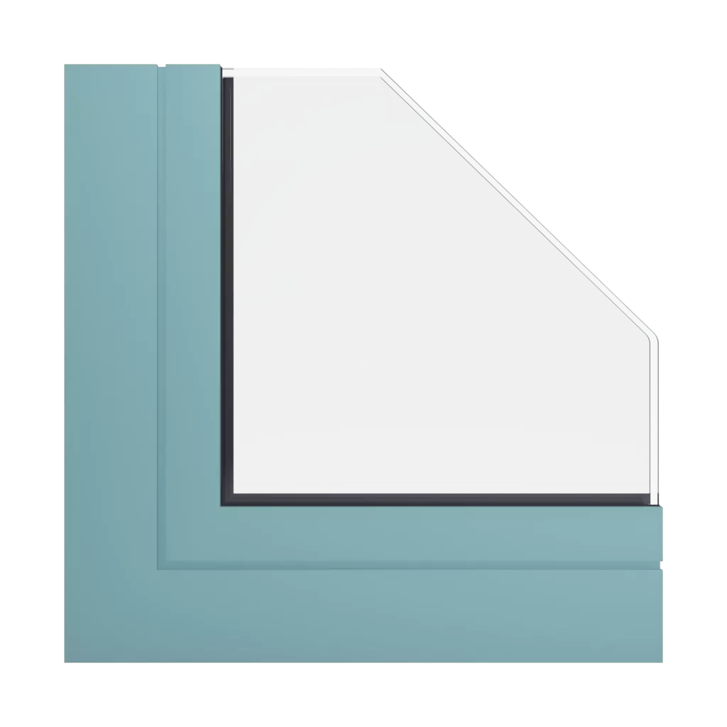 RAL 6034 Pastel turquoise windows window-profiles aluprof mb-86-si