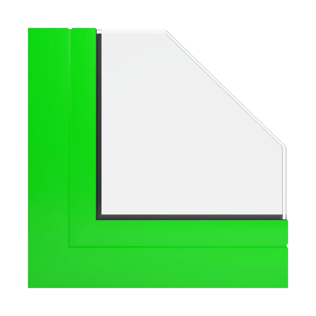 RAL 6038 Luminous green windows window-profiles ponzio pe96