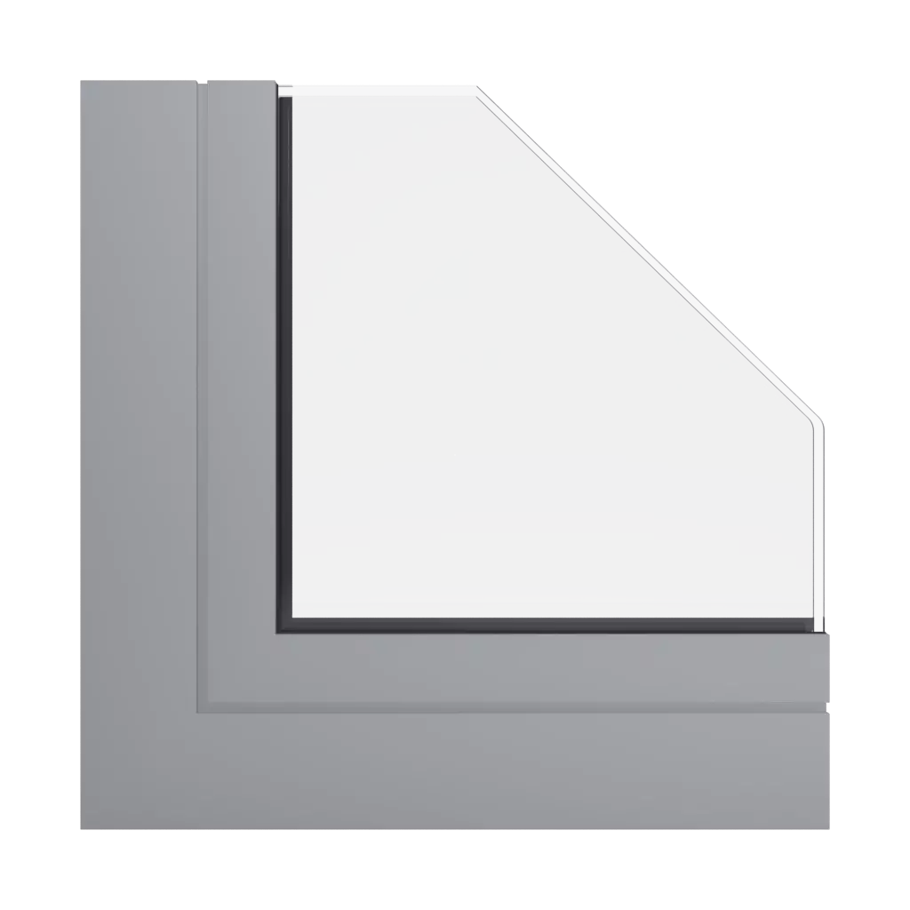 RAL 7003 Moss grey windows window-profiles aliplast mc-glass