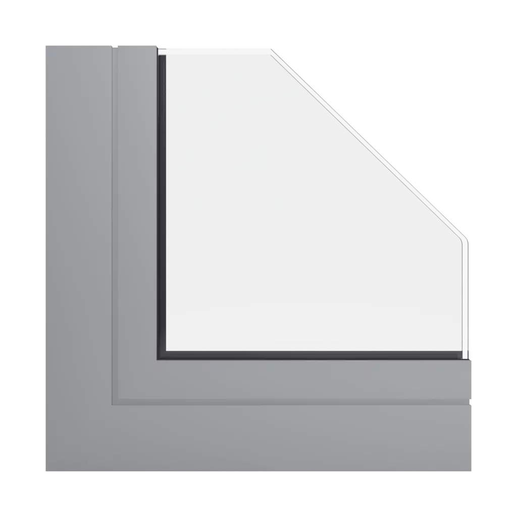 RAL 7003 Moss grey windows window-profiles aluprof mb-60e-ei