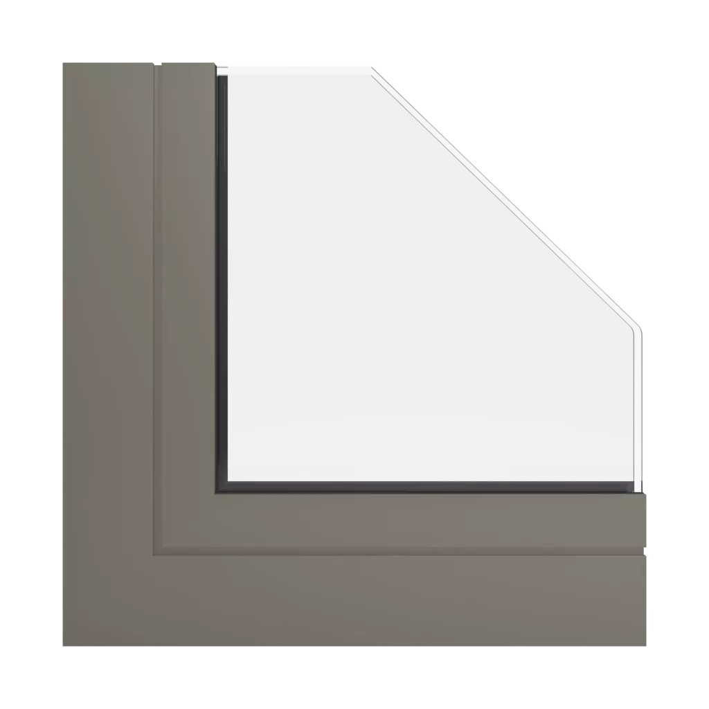 RAL 7006 Beige grey windows window-profiles ponzio sl600tt-evo