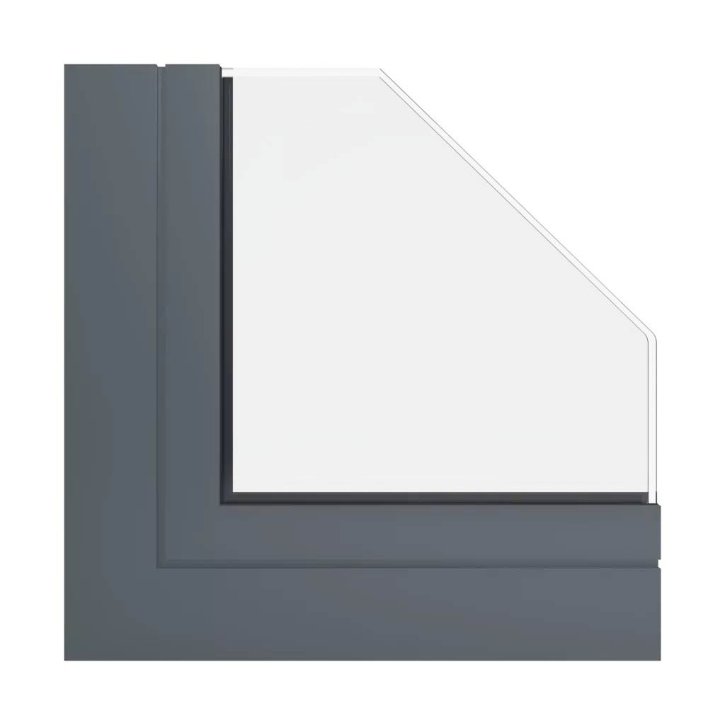 RAL 7011 Iron grey windows window-color ponzio-colors 