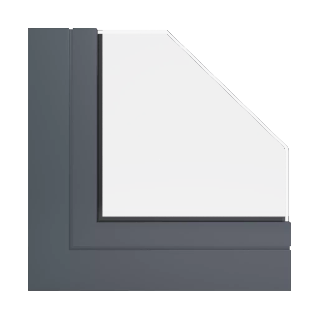 RAL 7015 Slate grey windows window-profiles ponzio pe68-hi