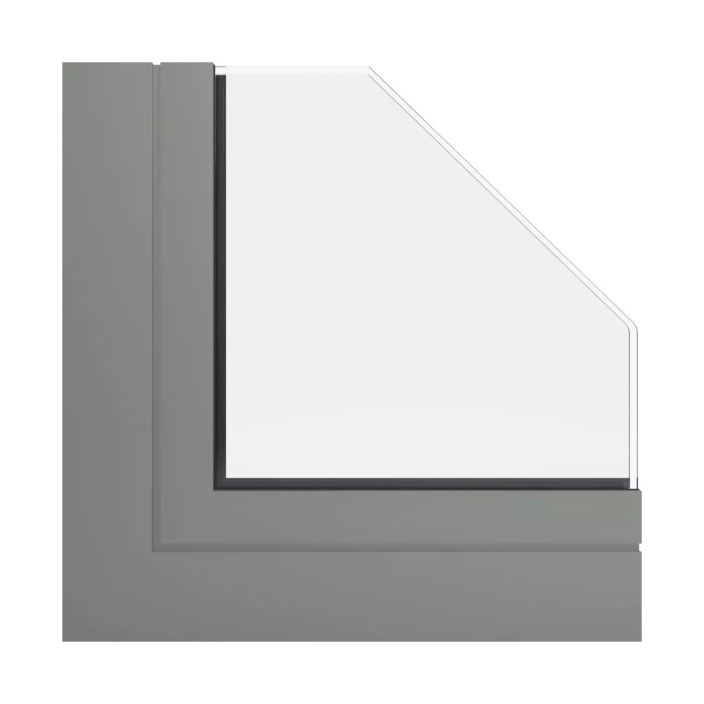 RAL 7023 Concrete grey windows window-color aluminum-ral   