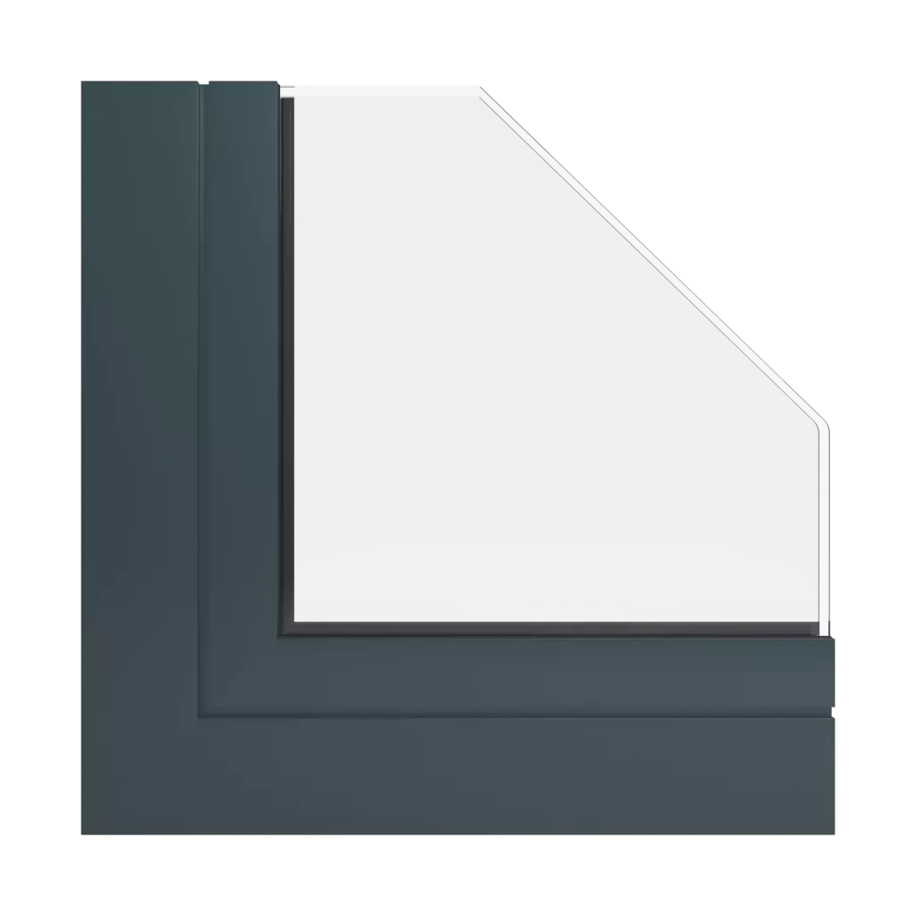 RAL 7026 Granite grey windows window-profiles aluprof mb-60e-ei