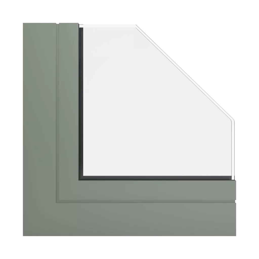 RAL 7033 Cement grey windows window-profiles ponzio pe78n