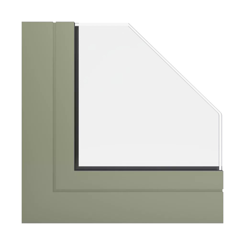 RAL 7034 Yellow grey products aluminum-windows    