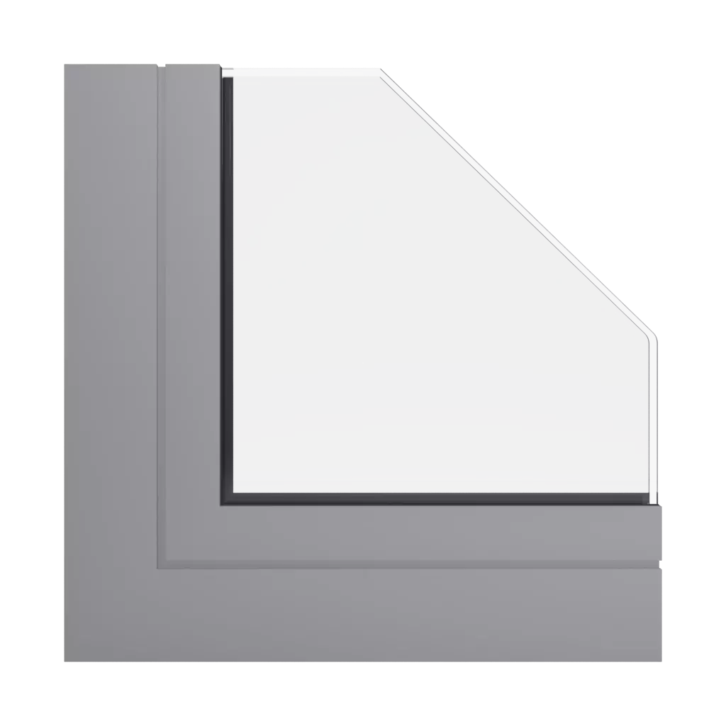 RAL 7036 Platinum grey windows window-profiles ponzio pe68-hi