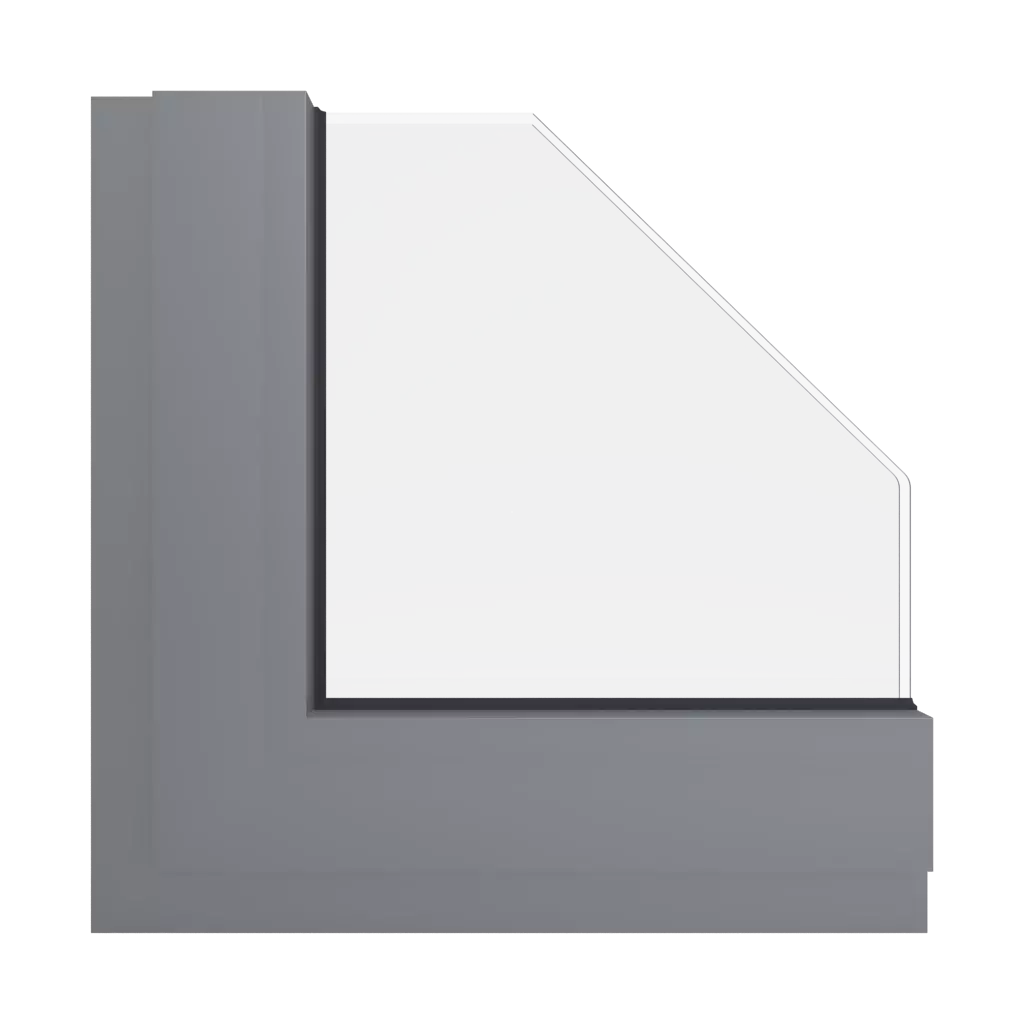 RAL 7037 Dusty grey windows window-color aluminum-ral ral-7037-dusty-grey interior