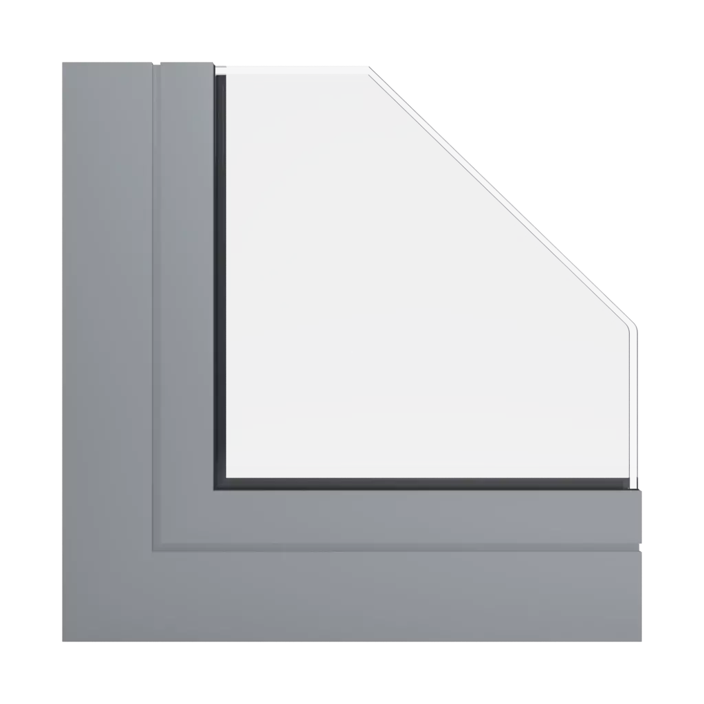 RAL 7042 Traffic grey A windows window-profiles aliplast superial-and