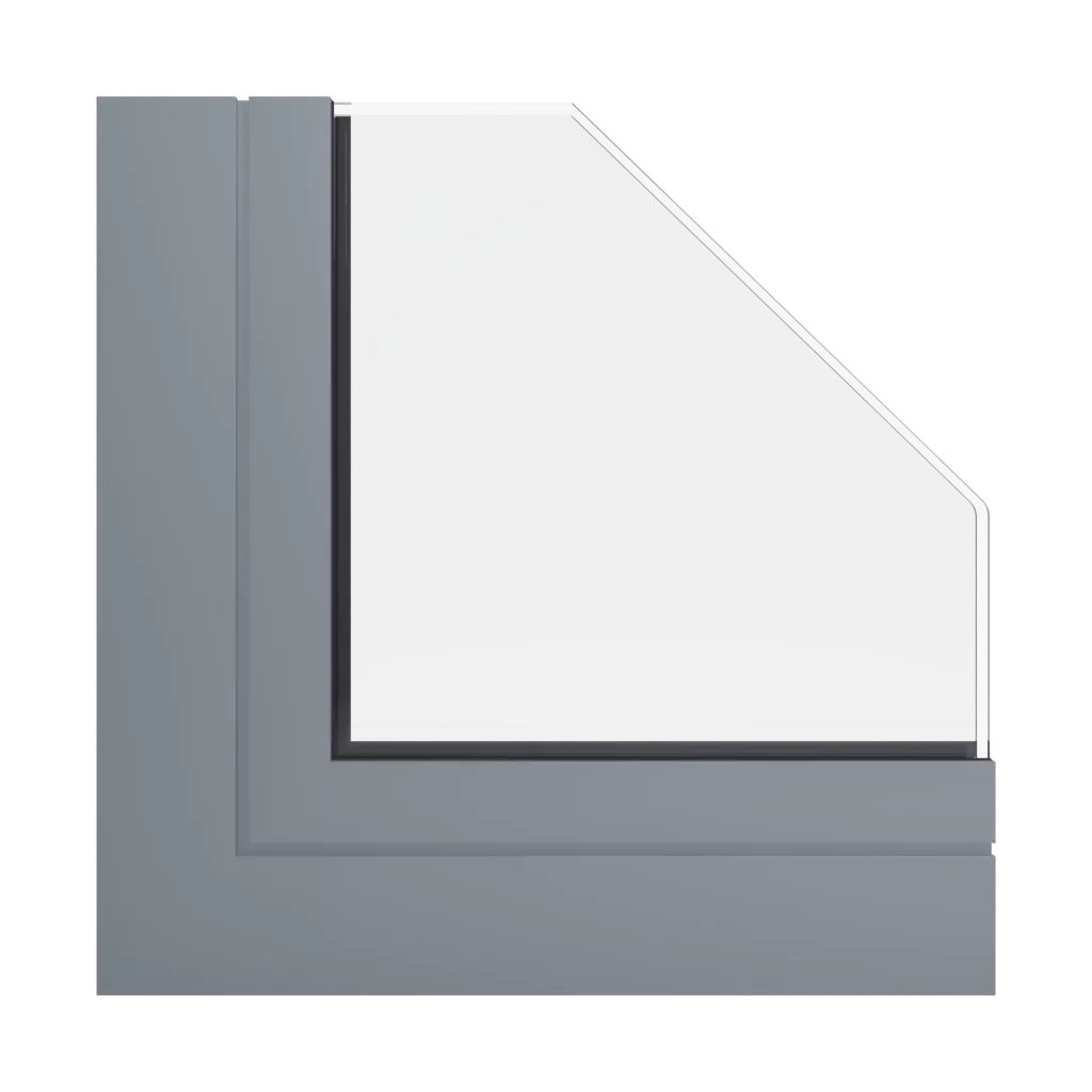 RAL 7046 Telegrey 2 windows window-profiles aluprof mb-60e-ei