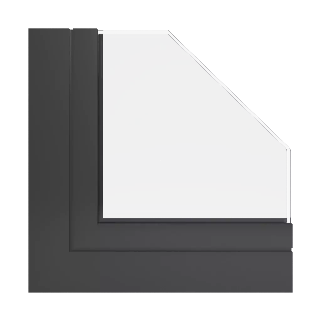 RAL 8019 Grey brown windows window-profiles ponzio pe68-hi