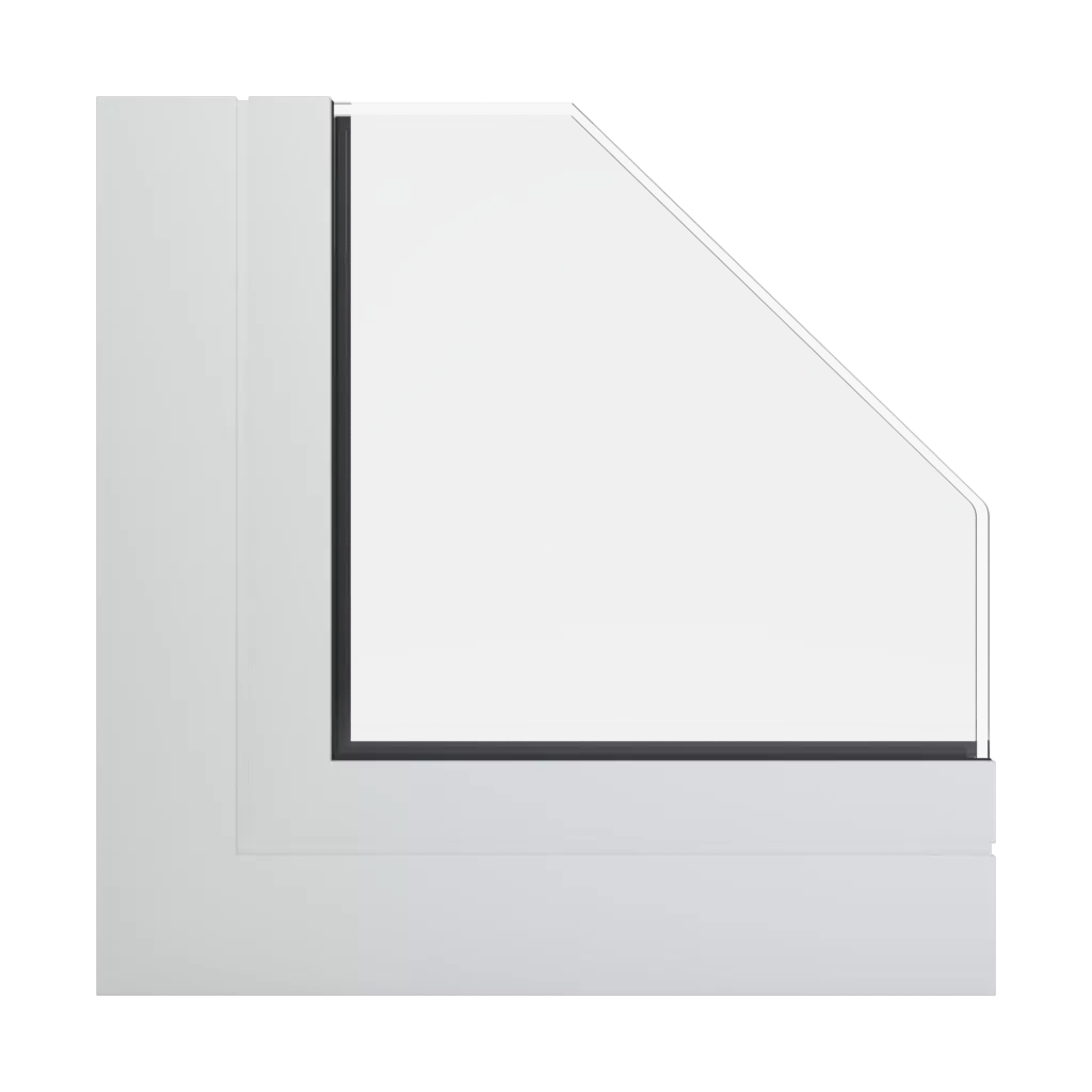 RAL 9016 Traffic white windows window-profiles aliplast mc-glass