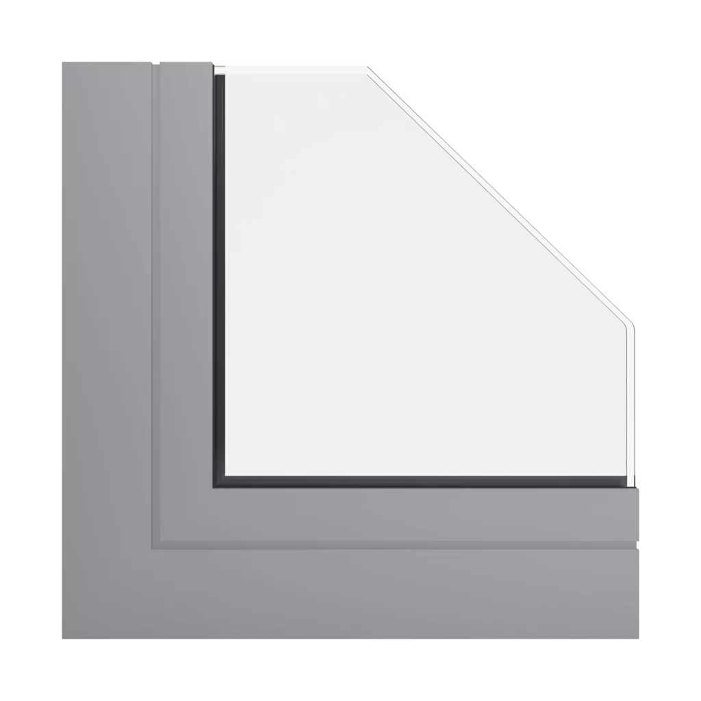 RAL 9022 Pearl light grey windows window-profiles aliplast panorama