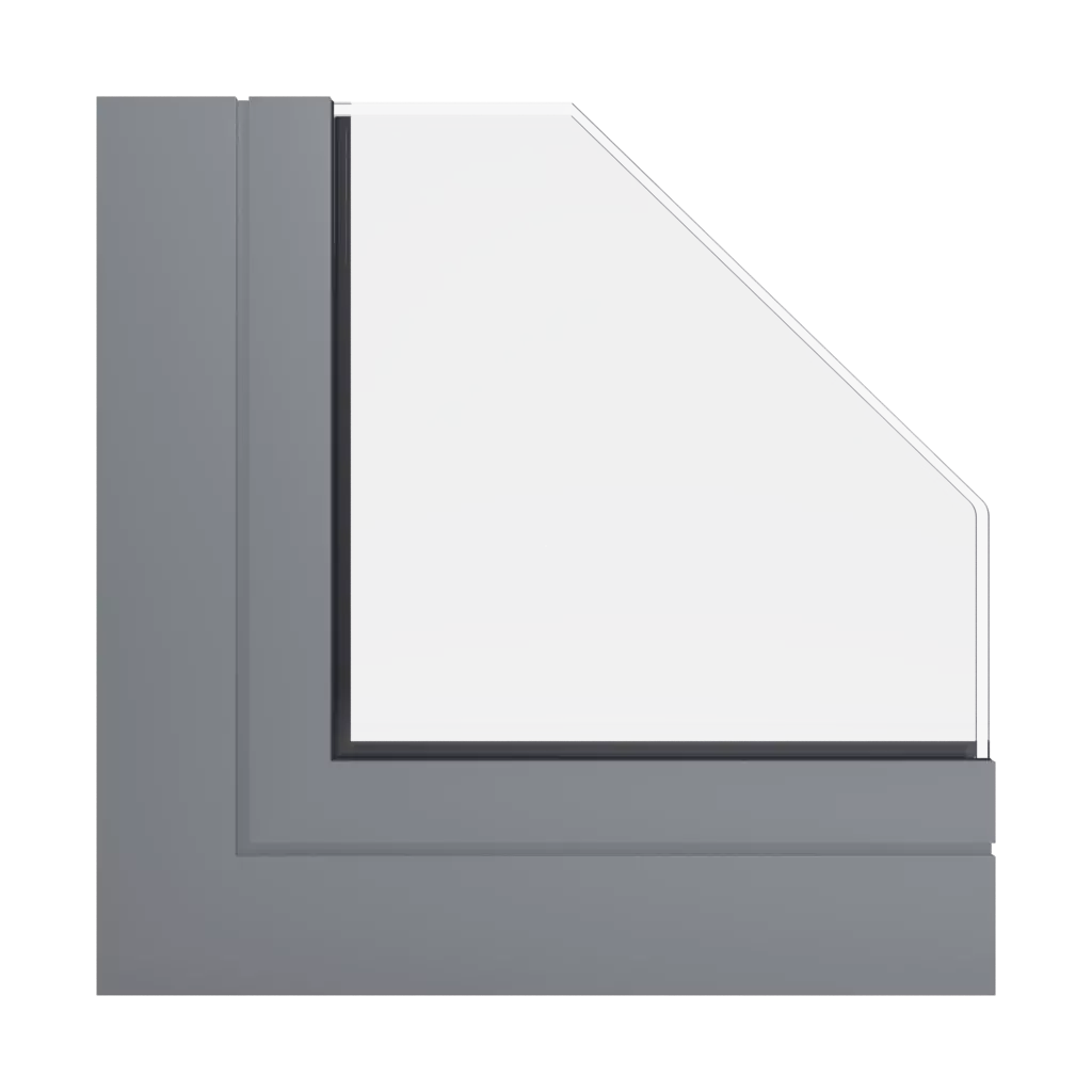 RAL 9023 Pearl dark grey products facade-windows    