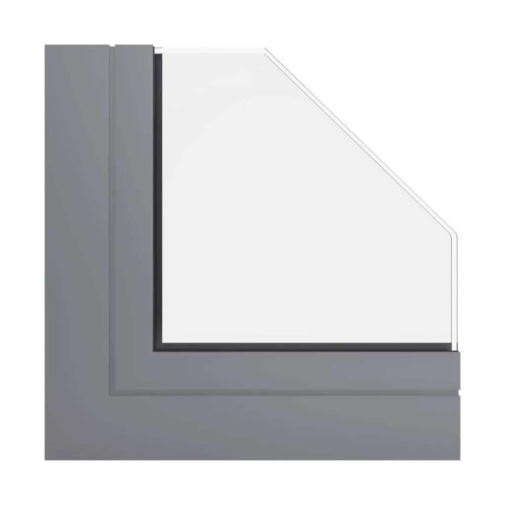 RAL 9023 Pearl dark grey windows window-profiles ponzio pe68-hi